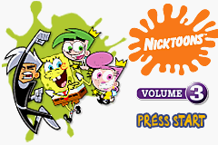 Game Boy Advance Video - Nicktoons - Volume 3 Title Screen